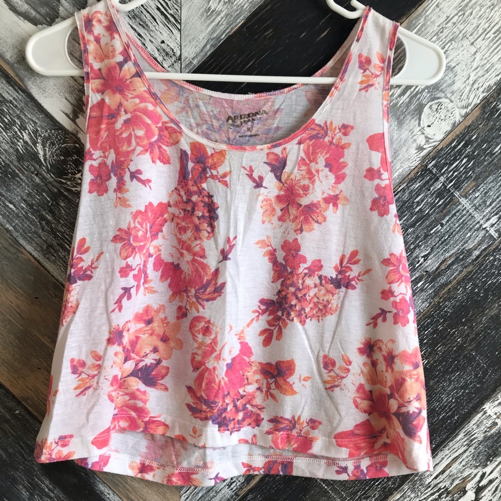 Arizona Floral Crop Tank Top
